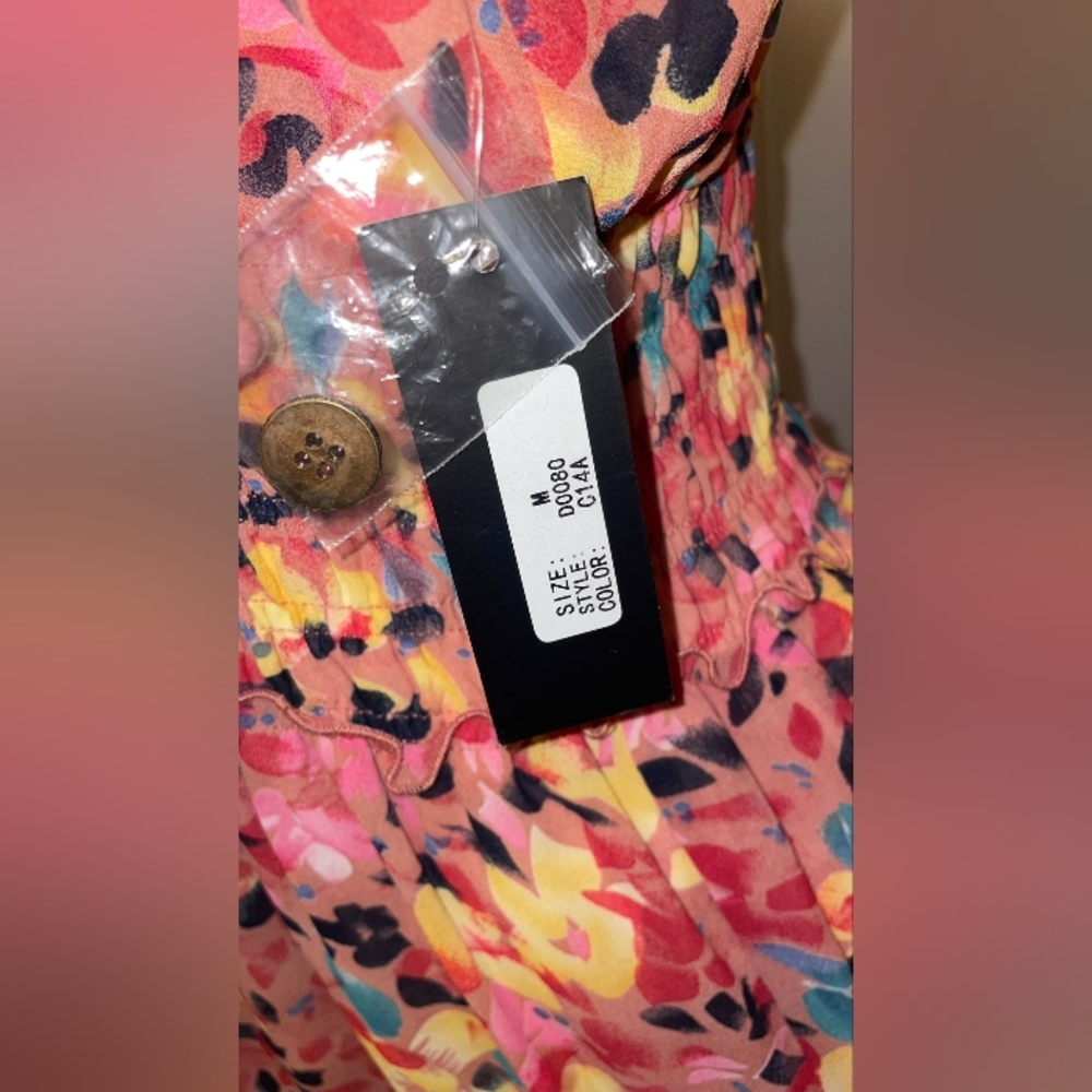 NWT LAPIS CASUAL FLORAL DRESS SIZE M - Picture 2 of 8